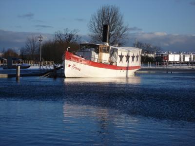 Nach dem Sturmtief "Kyrill" folgte ne woche sp&auml;ter ein ansehnliches Ostseehochwasser mit einem Pegelstand von 1,50m &uuml;ber normal. Die Bilder zeigen den Greifswalder Museumshafen.